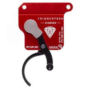 TriggerTech Rem 700 Clone Bottom Safety Single Stage Blk/Red Diamond Clean 0.3-2.0 lbs Trigger