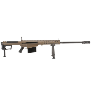 Barrett M107A1 .50 BMG Semi-Auto FDE Rifle w/ Hydraulic Buffer System and Black 29