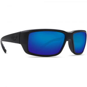 Costa Blackout Frame Sunglasses w/Blue Mirror 580G Lenses