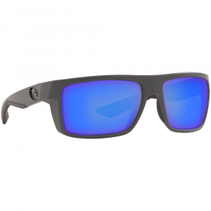 Costa Matte Gray Frame Sunglasses w/Blue Mirror 580G Lenses