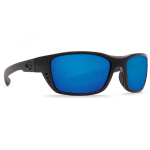 Costa Blackout Frame Sunglasses w/Blue Mirror 580G Lenses