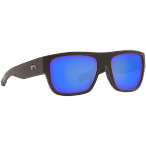 Costa Black Frame Sunglasses w/Blue Mirror 580P Lenses