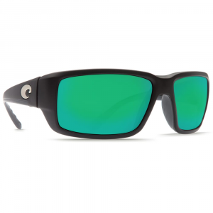 Costa Matte Black Frame Sunglasses w/Green Mirror 580P Lenses