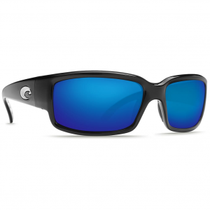 Costa Black Frame Sunglasses w/Blue Mirror 580P Lenses