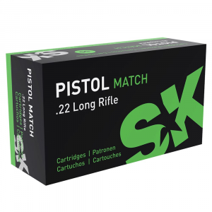 SK Ammunition .22 LR Pistol Match 40gr Case of 5000rds