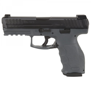 HK VP9 9mm Grey Pistol w/(3) Mags, Night Sights, (2) Add'tl Backstraps, & Sets of Lateral Grip Plates