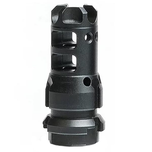 Lantac Dragon 9mm 1/2x28 Muzzle Brake w/Dead Air KEYMO Mount for Wolfman Suppressor DGN9MMD-WM
