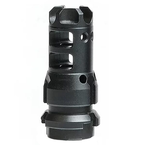 Lantac Dragon 9mm 13.5x1 LH SIG MPX Muzzle Brake w/Dead Air KEYMO Mount for Wolfman Suppressor DGN9MMC-WM