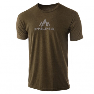 Pnuma Outdoors Lifestyle Logo Mark Tee Military Green
