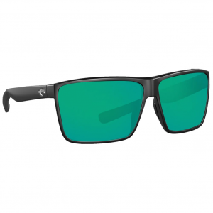 Costa Rincon Black Frame Sunglasses w/Green Mirror 580G Lenses 06S9018-90183663