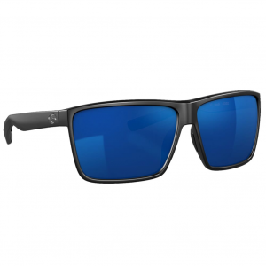 Costa Rincon Black Frame Sunglasses w/Blue Mirror 580P Lenses 06S9018-90183763