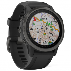 Garmin fenix Sapphire Carbon DLC w/Black Band Smartwatch