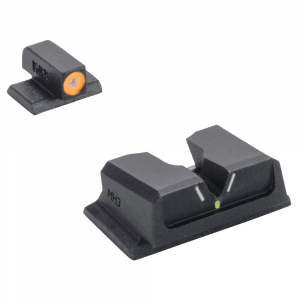 Meprolight Hyper-Bright V-Sight S&W M&P Full-Size/Compact Orange Ring/Green Fixed Pistol Sight Set 417103131