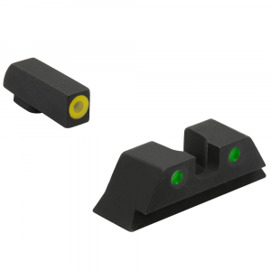 Meprolight Hyper-Bright Taurus G3C Yellow Ring/Green Fixed Pistol Sight Set 465003121