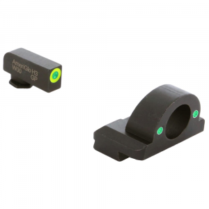 Ameriglo Ghost Ring Green Tritium w/LumiGreen Outline Front, Green Tritium Rear Night Sight for Glock 20,21,29-32,36,40,41 GL-326