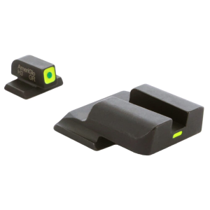 Ameriglo CAP Green Tritium LumiGreen Sq Outline Front, LumiGreen Line Non-Trit Rear Sight Set for S&W M&P Shield (Excl. EZ) SW-618