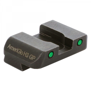 Ameriglo Pro Green Tritium 2-Dot w/Black Outlines .256