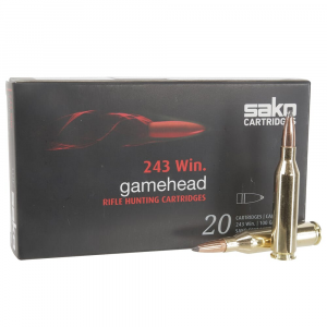 Sako Gamehead .243 Win 100gr Ammunition Case of 200 C615113ESA10X