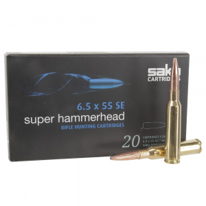 Sako Super Hammerhead 6.5x55 Swede 140gr Ammunition Box of 20 C619436HSA10XBX