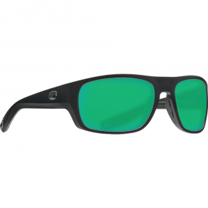 Costa Tico Matte Black Frame Sunglasses w/Green Mirror 580P Lenses 06S9036-90360860