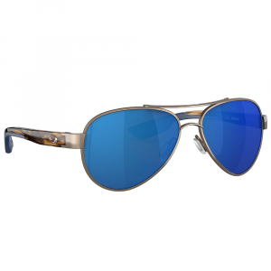 Costa Loreto Golden Pearl Frame Sunglasses w/Blue Mirror 580P Lenses 06S4006-40063256