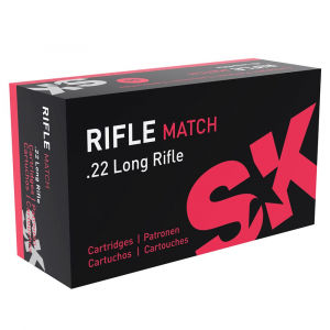 SK Ammunition .22 LR Rifle Match 40gr Ammunition Case of 5000rds 420108