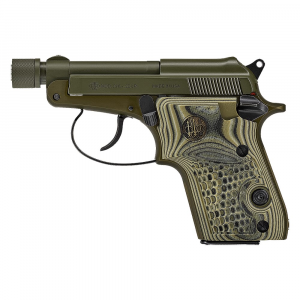 Beretta Model 21A Bobcat .22LR 2.9" Bbl DA/SA Kale Slushy 7rd Pistol w/Green G10 Grips SPEC0695A
