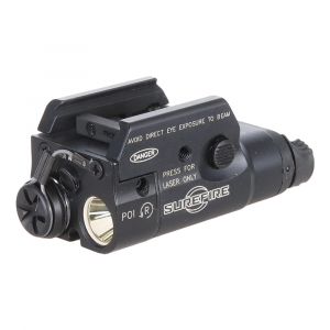SureFire XC2-B Ultra-Compact 300 LU Pistol Light w/635nM Red Laser & T-Slot Rail Mount XC2-B-RD