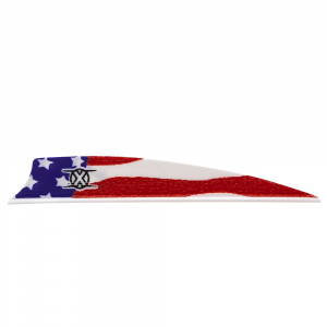 Bohning X Vane 3.5" Shield Cut American Flag 1000pk 10773AF35S