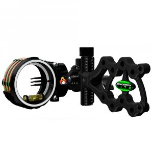 AXCEL Archery ArmorTech Lite Sight 41mm Scope 3pin .019 Non-Dampened Fixed Mount Black Bow Sight AALF-N319-4BK