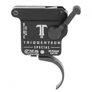 TriggerTech Rem 700 Factory LH Special Pro Curved Blk/Blk Single Stage Trigger R7L-SBB-13-TBP