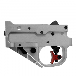 Timney Ruger 10/22 Calvin Elite 2 Stage Silver Housing Short Mag Release Trigger with Adjustable Shoes 2-STAGE01022CESI
