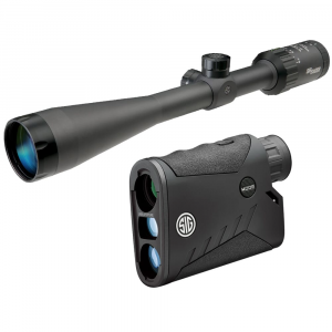 Sig Sauer WHISKEY3 4-12x40mm BDC-1 Quadplex Riflescope w/ KILO1000 Laser Rangefinder SOW33204HVP