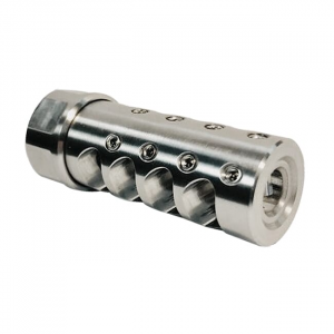APA The Answer Muzzle Brake 1/2x28 .264 Cal Stainless Steel