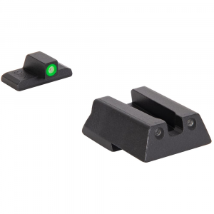 Meprolight Hyper-Bright H&K 45/45C/P30/VP9/SFP9 (Not VP2020) Fixed Green Ring/Dot Tritium Illum Pistol Sight Set 0415453111