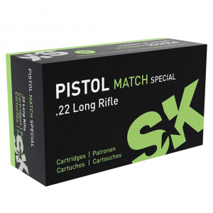 SK Ammunition .22 LR Pistol Match Spezial 40gr Ammunition Brick of 500rds 420244