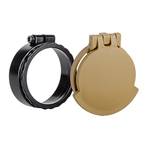 Tenebraex Ocular Flip Cover w/ Adapter Ring RAL8000/Black for Nightforce ATACR and Steiner M5Xi Scopes UAR015-FCR