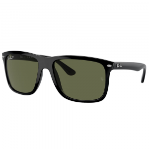 Ray-Ban 0RB4547 Black Sunglasses w/Polarized Green Lenses 0RB4547-601/58-60