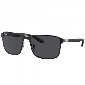 Ray-Ban 0RB3721 Matte Black on Black Sunglasses w/Dark Gray Lenses 0RB3721-186/87-59