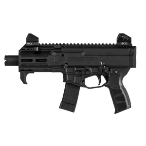 CZ-USA Scorpion 3+ Micro 9mm 20rd 4.2" 1/2x28 Pistol w/Rear QD Sling Mount, Blk 91420