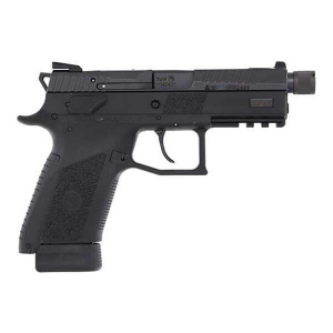 CZ-USA P-07 Suppressor-Ready 9mm 17rd Blk Handgun w/Polymer Frame, Nitride Slide, High Fixed Sights, Swappable Safety/Decocker, 3 Back Straps 89289