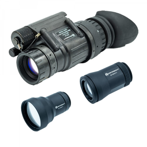Armasight PVS-14 Gen 3 Pinn MIN 2000 FOM WP Night Vision Monocular Observation Kit w/3x & 6x Lenses NAMPVS14OBG9DX1