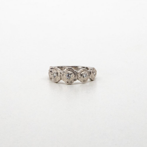 Alex Sepkus Platinum and Diamond "Flora" Ring with 5 White Diamonds (0.20ct) R-207PD