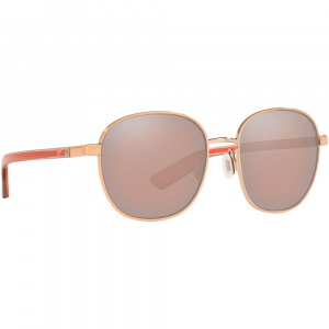 Costa Egret Rose Gold Sunglasses w/Copper Silver Mirror 580G Lenses 06S4005-40050455