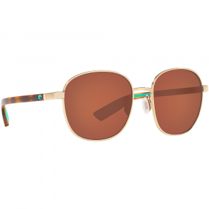 Costa Egret Shiny Gold Sunglasses w/Copper 580P Lenses 06S4005-40050755
