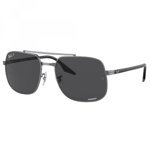 Ray-Ban 0RB3699 Polished Gunmetal Sunglasses w/Dark Grey Polarized Chromance Lenses 0RB3699-004/K8-59