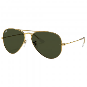 Ray-Ban Aviator Classic Polished Gold Sunglasses w/G-15 Green Polarized Lenses 0RB3025-001/58-62