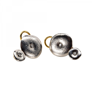 Alex Sepkus 18k and Diamond "Orchard" Earrings with 4 Diamonds (0.04ct) E-99P
