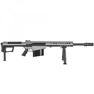 Barrett M107A1 .50 BMG Semi-Auto Grey Rifle w/ Hydraulic Buffer System and Black 20" Fluted Bbl 18068 - Barrett