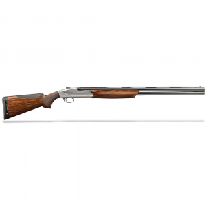 Benelli 828U 20-ga 3" 26" AA-Grade Satin Walnut Engraved Nickel Receiver O/U Shotgun 10740 - Benelli